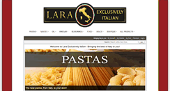 Desktop Screenshot of laraexclusivelyitalian.com